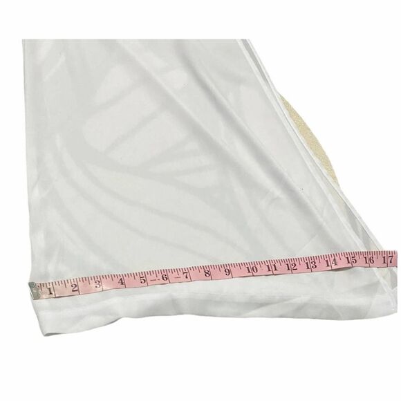 Show Me Your Mumu Sheer Flowy Jumpsuit Pants One Piece Off Shoulder White XXS - Picture 8 of 16